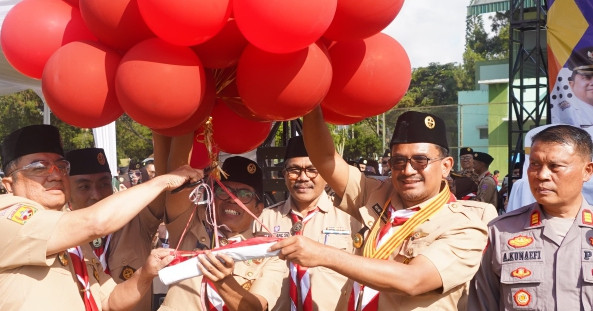 Bupati Garut Buka Jambore Cabang Tahun 2025, Tekankan Pembentukan Karakter Generasi Muda Melalui Pramuka